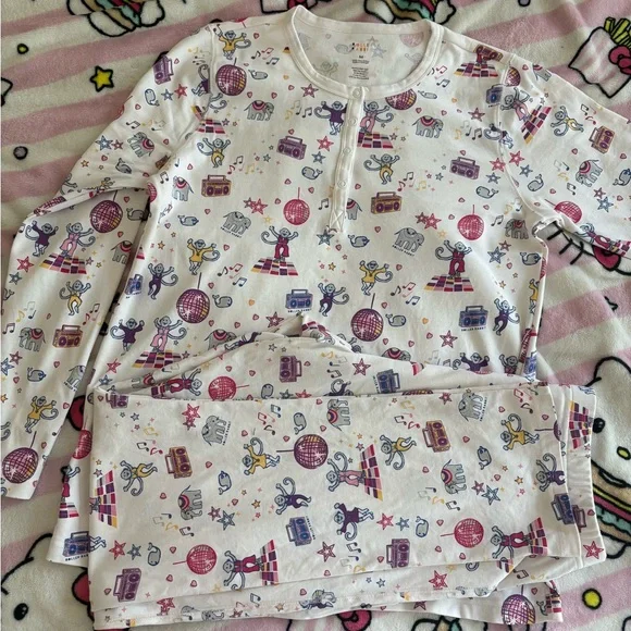 Roller Rabbit boogie monkeyland pajama set - Picture 3 of 5